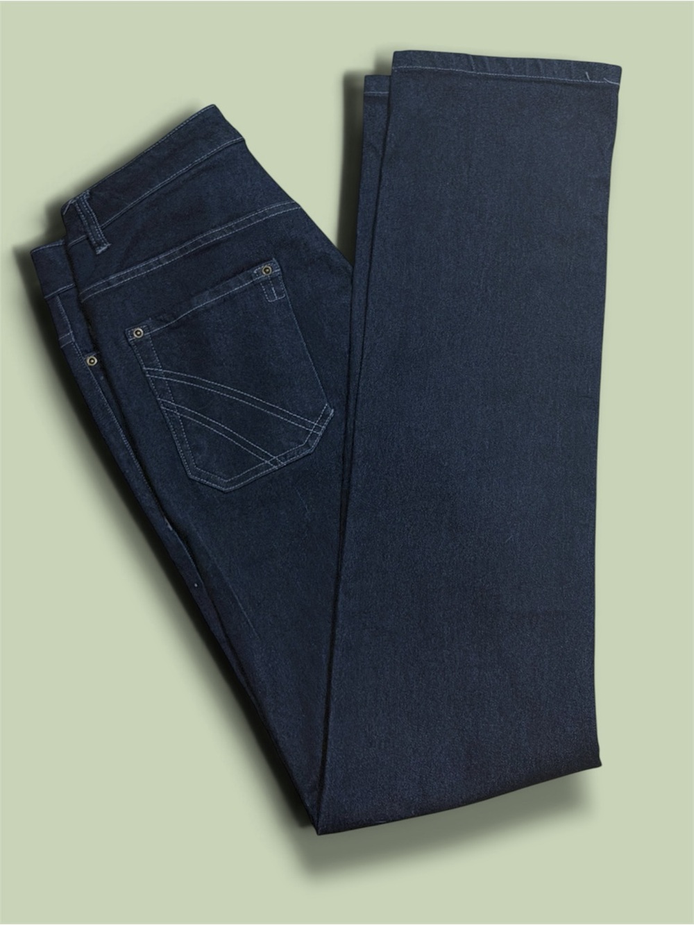 Men 28 Apparel Collection Dark Blue Wash Jeans Long Pockets Dress Pants Formal